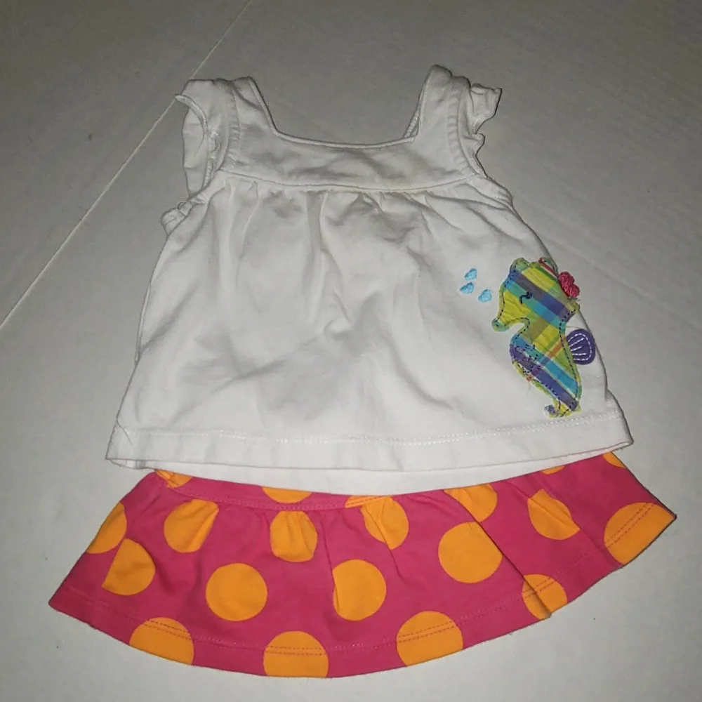 Carters 3 month Mix & Match polka dots sea horse watermelon floral plaid